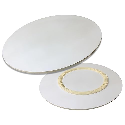 Runder Esstisch aus Holz, Ø 50–100 cm, großes drehbares Tablett, leise, glatte Drehung, stabiles Design, ideal für Esszimmer, Küche, Party Runder Esstisch aus Holz, Ø 50–100 cm, großes drehbares Tablett, leise, glatte Drehung, stabiles Design, ideal für Esszimmer, Küche, Party von Generisch