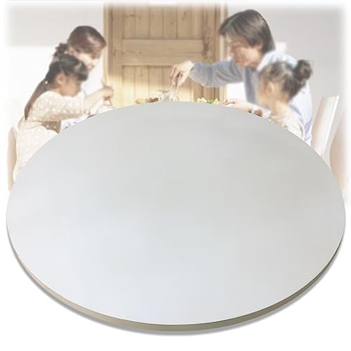 Runder Esstisch aus Holz mit leisem Boden, 50–100 cm Durchmesser, stabiles 360° drehbares Tablett, große Servierplatte für einfaches Teilen und Essen von Generisch