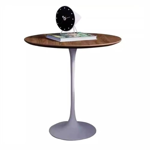 Runder Esstisch mit Tulpen, kleiner Bistrotisch mit MDF-Platte und Stahlfuß, Küchentisch für 2 Personen, kompakte Größe 70 x 70 x 73 cm, elegantes Design, perfekt für Essen und Kaffee Runder Esstisch mit Tulpen, kleiner Bistrotisch mit MDF-Platte und Stahlfuß, Küchentisch für 2 Personen, kompakte Größe 70 x 70 x 73 cm, elegantes Design, perfekt für Essen und Kaffee von Generisch