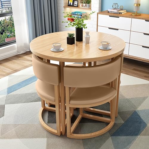 Runder Esstisch und Stuhl Set Modern Büro Empfang Verhandlungstisch und Stuhl Kombination Stilvoller Freizeitbereich Home Balkon Kleiner runder Tisch Perfekt für Lounge und Wohnzimmer Dekor Runder Esstisch und Stuhl Set Modern Büro Empfang Verhandlungstisch und Stuhl Kombination Stilvoller Freizeitbereich Home Balkon Kleiner runder Tisch Perfekt für Lounge und Wohnzimmer Dekor von Generisch