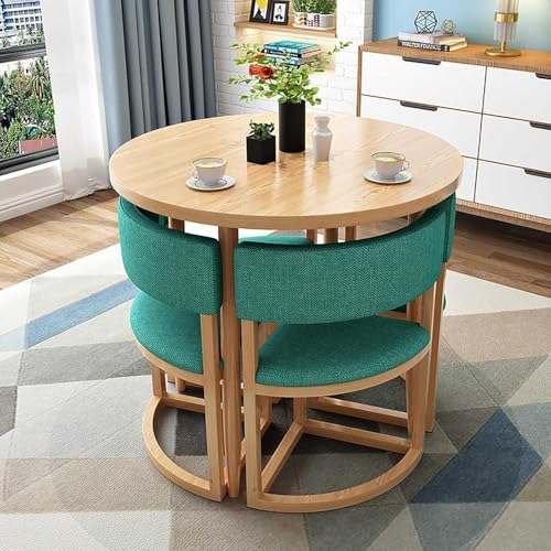 Runder Esstisch und Stuhl Set für Lounge Wohnzimmer - Büro Empfang Verhandlungstisch und Stuhl Combo - Freizeitbereich Home Balkon Kleiner runder Tisch Runder Esstisch und Stuhl Set für Lounge Wohnzimmer - Büro Empfang Verhandlungstisch und Stuhl Combo - Freizeitbereich Home Balkon Kleiner runder Tisch von Generisch