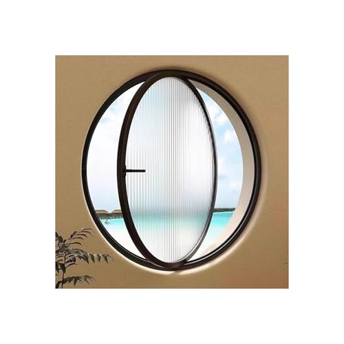 Runder Fensterersatz mit gehärtetem Glas, 360° drehbar für verbesserte Belüftung, ideal für Badezimmer, Küche, Wohnzimmer, Dekoration Runder Fensterersatz mit gehärtetem Glas, 360° drehbar für verbesserte Belüftung, ideal für Badezimmer, Küche, Wohnzimmer, Dekoration von Generisch