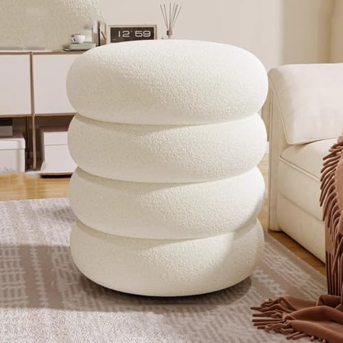 Runder Ottomanhocker aus Samt – gepolsterte Fußstütze und vielseitiger Pouf für Wohnzimmer, Schlafzimmer, Eingangsbereich – verschönert Wohnkultur mit Komfort und Funktionalität Runder Ottomanhocker aus Samt – gepolsterte Fußstütze und vielseitiger Pouf für Wohnzimmer, Schlafzimmer, Eingangsbereich – verschönert Wohnkultur mit Komfort und Funktionalität von Generisch