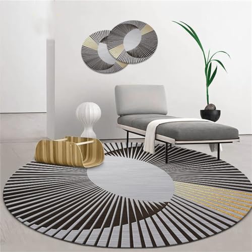 Runder Samt-Teppich Büro Computer Drehstuhl Schaukeltisch Bank Arbeitszimmer Schlafzimmer Matte Runder Samt-Teppich Büro Computer Drehstuhl Schaukeltisch Bank Arbeitszimmer Schlafzimmer Matte von Generisch