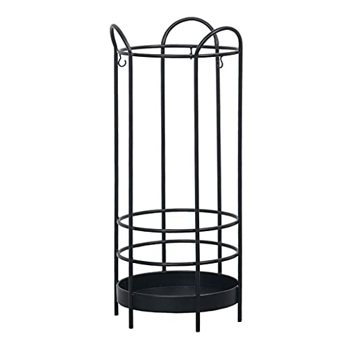 Runder Schirmständer aus Metall für Eingangsbereich und Flur, stilvoller Regenschirmhalter für drinnen und draußen, modernes Design, ideal für den privaten und gewerblichen Gebrauch Runder Schirmständer aus Metall für Eingangsbereich und Flur, stilvoller Regenschirmhalter für drinnen und draußen, modernes Design, ideal für den privaten und gewerblichen Gebrauch von Generisch