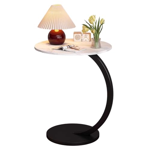 Runder Terrassen-Beistelltisch aus Metall, langlebige Outdoor-Möbel für Garten, Terrasse, Deck oder Wohnzimmer Runder Terrassen-Beistelltisch aus Metall, langlebige Outdoor-Möbel für Garten, Terrasse, Deck oder Wohnzimmer von Generisch