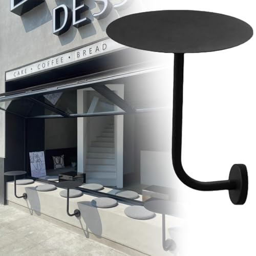 Runder Tisch Zur Wandmontage Schwebender Stehtisch L-förmiger Bistrotisch An Der Wand Montierter Beistelltisch Für Café Dessertladen Esszim(30cm) von Generisch