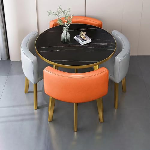 Runder Tisch und Stuhl Set - Küche Frühstücksbar ideal für Esszimmer oder Küche Runder Tisch und Stuhl Set - Küche Frühstücksbar ideal für Esszimmer oder Küche von Generisch