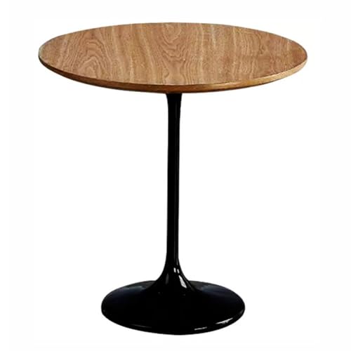 Runder Tulipe Esstisch, kleiner Bistrotisch mit MDF-Platte und Stahlfuß, Küchentisch für 2, 80 x 80 x 73 cm, modernes Design, Farbe B, platzsparende Möbel Runder Tulipe Esstisch, kleiner Bistrotisch mit MDF-Platte und Stahlfuß, Küchentisch für 2, 80 x 80 x 73 cm, modernes Design, Farbe B, platzsparende Möbel von Generisch