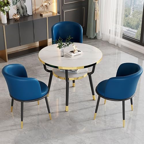 Runder Verhandlungstisch für Büro und Empfang, Blau C - Stilvoller Ess- und Küchentisch, 70 x 70 cm, perfekt für Clubs und Meetings Runder Verhandlungstisch für Büro und Empfang, Blau C - Stilvoller Ess- und Küchentisch, 70 x 70 cm, perfekt für Clubs und Meetings von Generisch