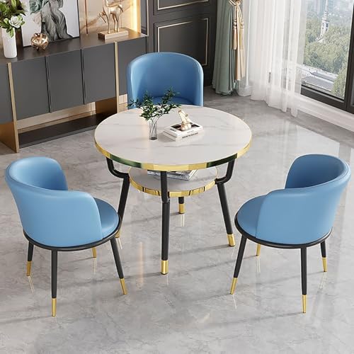 Runder Verhandlungstisch für Büro & Empfangsraum, Blau B, 70x70cm – Vielseitiger Ess- & Küchentisch, Stilvolle Kombination für Meetings & Versammlungen Runder Verhandlungstisch für Büro & Empfangsraum, Blau B, 70x70cm – Vielseitiger Ess- & Küchentisch, Stilvolle Kombination für Meetings & Versammlungen von Generisch