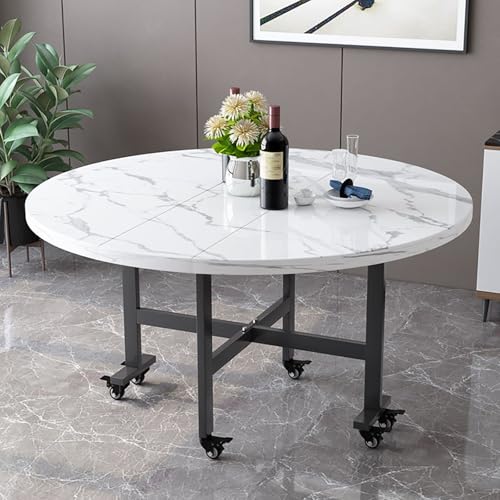 Runder klappbarer Esstisch – ausziehbar, platzsparendes Design mit Rollen – ideal für Küche, Schlafzimmer, Wohnzimmer – perfekt für kleine Räume, einfache Lagerung Runder klappbarer Esstisch – ausziehbar, platzsparendes Design mit Rollen – ideal für Küche, Schlafzimmer, Wohnzimmer – perfekt für kleine Räume, einfache Lagerung von Generisch