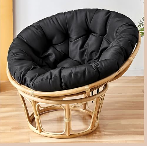 Rundes Kissen für Gartenstuhl, gestepptes Rattan-Sitzkissen, 70 x 70 cm, Outdoor-Sofakissen mit Bändern, bequeme gepolsterte Sitzfläche für Terrassenmöbel Rundes Kissen für Gartenstuhl, gestepptes Rattan-Sitzkissen, 70 x 70 cm, Outdoor-Sofakissen mit Bändern, bequeme gepolsterte Sitzfläche für Terrassenmöbel von Generisch