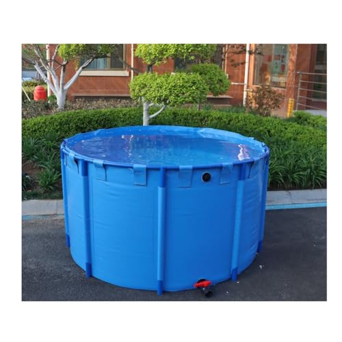 Rundes Segeltuch-Schwimmbecken, faltbarer PVC-Wasserspeicher für den Außenbereich, für Fischzucht und Aquarium Rundes Segeltuch-Schwimmbecken, faltbarer PVC-Wasserspeicher für den Außenbereich, für Fischzucht und Aquarium von Generisch