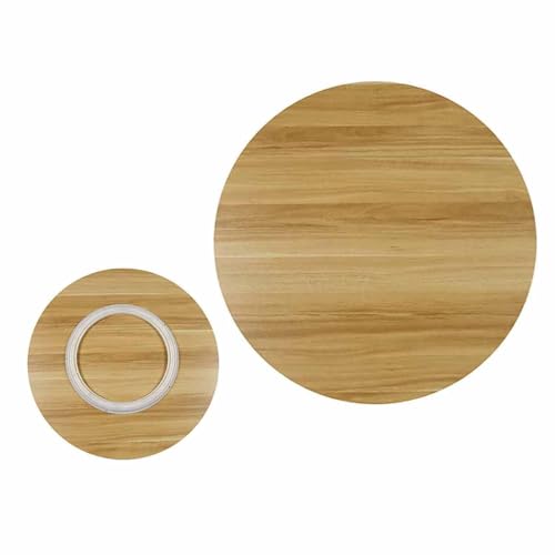 Rundes drehbares Serviertablett aus Holz, Lazy Susan Drehplatte für Esstisch, drehbare Servierlösung für Restaurants von Generisch