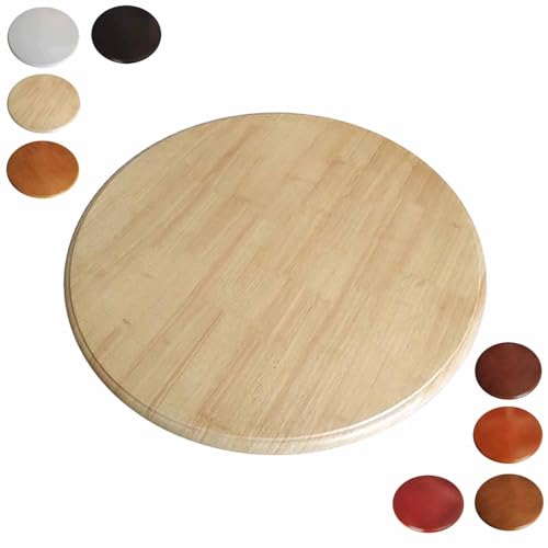 Rundes drehbares Tablett aus Holz, 360° glatter Drehteller für müheloses Servieren, perfekt für Küchen- und Esstische, leicht zu reinigen von Generisch