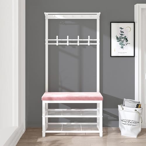 Rustikale Industriegarderobe mit Schuhbankhaken und Ablagefach Rustikale Industriegarderobe mit Schuhbankhaken und Ablagefach von Generisch