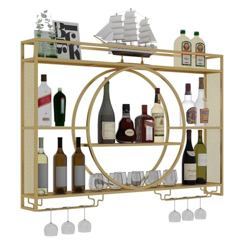 Rustikales Wand-Weinregal aus Metall, schwebendes Regal mit Stielglas-Aufhänger für Weinflaschen, Pflanzen und Fotos, perfekte Aufbewahrungslösung für Küche, Esszimmer und Bar Rustikales Wand-Weinregal aus Metall, schwebendes Regal mit Stielglas-Aufhänger für Weinflaschen, Pflanzen und Fotos, perfekte Aufbewahrungslösung für Küche, Esszimmer und Bar von Generisch
