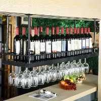 Rustikales industrielles Weinregal, Deckenregal, verstellbare Höhe, schwebende Regale, Bar, hängende Weinglasregale für Display, Weinset/Buch/Blumentopf – Dekoration Rustikales industrielles Weinregal, Deckenregal, verstellbare Höhe, schwebende Regale, Bar, hängende Weinglasregale für Display, Weinset/Buch/Blumentopf – Dekoration von Generisch