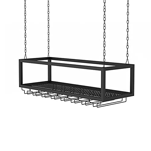 Rustikales industrielles Weinregal mit verstellbarer Höhe, Deckenregal – hängende Weinglasregale für Bar, Set, Buch, Blumentopf-Dekoration Rustikales industrielles Weinregal mit verstellbarer Höhe, Deckenregal – hängende Weinglasregale für Bar, Set, Buch, Blumentopf-Dekoration von Generisch