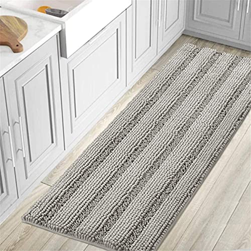 Rutschfeste Badematte, ultraweich, wasserabsorbierend, Shag Duschteppich, waschbar für Bad und Küche, perfekt für Fußmatten und Badewannen, Enteneiblau, 81 x 50 cm von Generisch