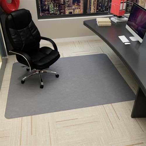 Rutschfeste Bürostuhlmatte, rechteckig, Bodenschutzmatte für Drehstühle und Schreibtische, Hellgrau, 120 x 160 cm, leicht zu reinigen, ideal für Zuhause und Büro Rutschfeste Bürostuhlmatte, rechteckig, Bodenschutzmatte für Drehstühle und Schreibtische, Hellgrau, 120 x 160 cm, leicht zu reinigen, ideal für Zuhause und Büro von Generisch