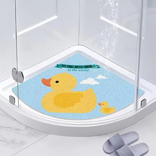 Rutschfeste Eckduschmatte Gebogene Badematte für Nassbereiche Anti-Schimmel Luffa Sektor Badezimmer Bodenmatte Rutschfeste Eckduschmatte Gebogene Badematte für Nassbereiche Anti-Schimmel Luffa Sektor Badezimmer Bodenmatte von Generisch