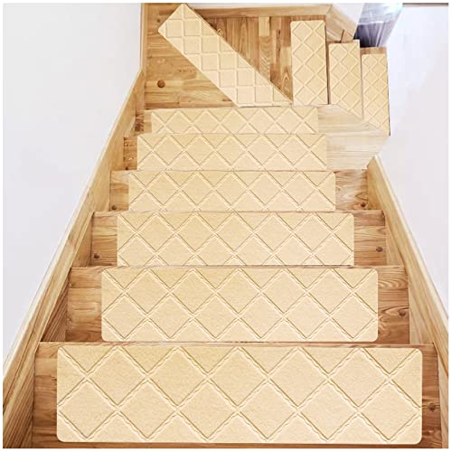 Rutschfeste Stufenmatten für Treppenstufen, 20,3 x 76,2 cm, selbstklebend, bester Halt, langlebig, einfach zu installieren, für Innen- und Außenbereich, Schwarz, 15 Stück von Generisch