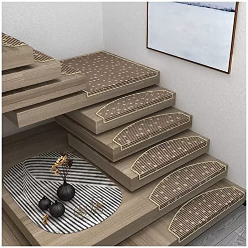 Rutschfeste Treppenstufen, Indoor Teppich Treppenläufer mit Selbstklebend, Sicherheitsteppiche für Kinder und Haustiere, 80 x 24 cm, 28 Stück von Generisch
