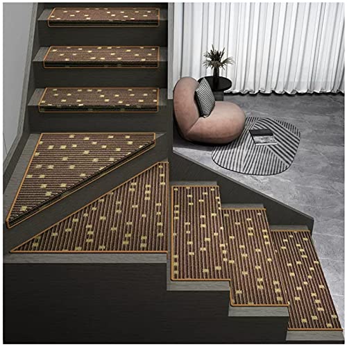 Rutschfeste Treppenstufen, Indoor Teppich Treppenläufer mit Selbstklebend, Sicherheitsteppiche für Kinder und Haustiere, 80 x 24 cm, 28 Stück von Generisch