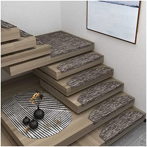 Rutschfeste Treppenstufen, Indoor Teppich Treppenläufer mit Selbstklebend, Sicherheitsteppiche für Kinder und Haustiere, 80 x 24 cm, 28 Stück von Generisch