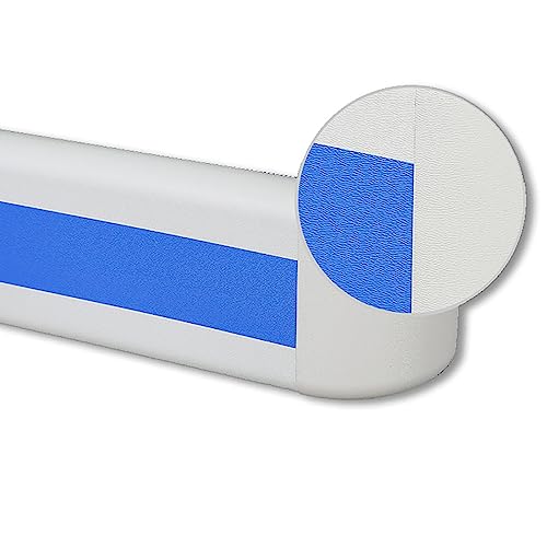 Rutschfester PVC-Haltegriff, zufällige Spleißung, mit 2 Ellbogen, Anti-Kollisions-Haltegriff für Krankenhaus- und Treppengänge, Korridor, Sicherheitshandlauf, erhältlich in Blau (120 140 160) von Generisch