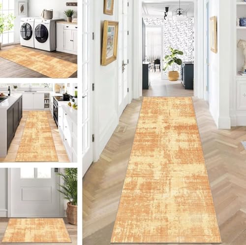Rutschfester goldener Läufer Teppich 120x200cm - Waschbarer Flur Küche Wohnzimmer Teppich - Vielseitige Korridor & Schlafzimmermatte Meterware Anpassbar Größe Rutschfester goldener Läufer Teppich 120x200cm - Waschbarer Flur Küche Wohnzimmer Teppich - Vielseitige Korridor & Schlafzimmermatte Meterware Anpassbar Größe von Generisch