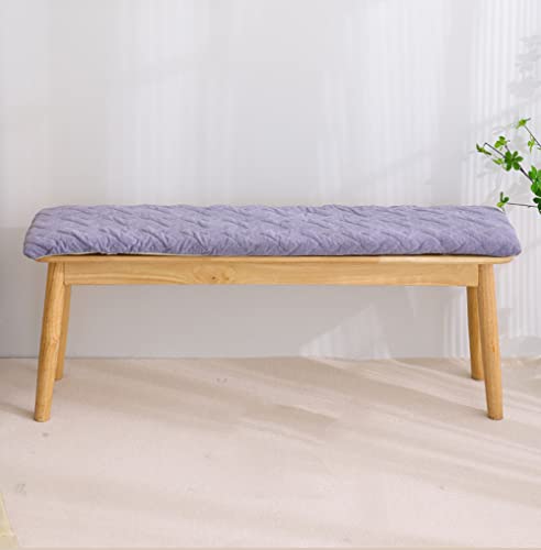Rutschfestes Bankkissen für den Innenbereich, waschbar, abnehmbar, Sitzkissen für Esszimmerstühle, Erkerfenster, Terrasse, rechteckig, 140 x 40 x 5 cm, Lila, perfekt für Schuhe Rutschfestes Bankkissen für den Innenbereich, waschbar, abnehmbar, Sitzkissen für Esszimmerstühle, Erkerfenster, Terrasse, rechteckig, 140 x 40 x 5 cm, Lila, perfekt für Schuhe von Generisch