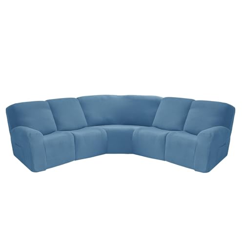 Rutschfestes Stretch-Sofabezug-Set mit Sesselschonern, haustierfreundliches Eck-Design, einfach zu installierender Möbelschutz Rutschfestes Stretch-Sofabezug-Set mit Sesselschonern, haustierfreundliches Eck-Design, einfach zu installierender Möbelschutz von Generisch