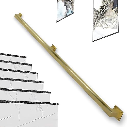 Rutschfestes goldenes quadratisches Treppengeländer – Wandmontiertes Metall-Sicherheitsgeländer aus verzinktem Eisen, 200 kg Tragkraft & sichere Treppenunterstützung für den privaten und gewerblichen Rutschfestes goldenes quadratisches Treppengeländer – Wandmontiertes Metall-Sicherheitsgeländer aus verzinktem Eisen, 200 kg Tragkraft & sichere Treppenunterstützung für den privaten und gewerblichen von Generisch