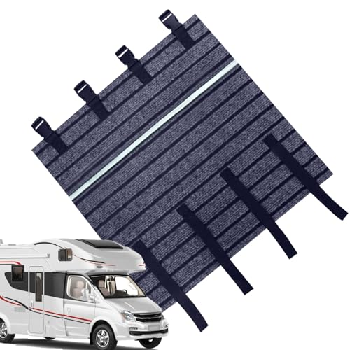 Rv Step Teppich – rutschfeste -Ersatz-Trittmatte, strapazierfähig, wasserdicht, Anhängerleiter-Pad mit reflektierenden Streifen, -Ersatzteppich für Outdoor-Reisen von Generisch