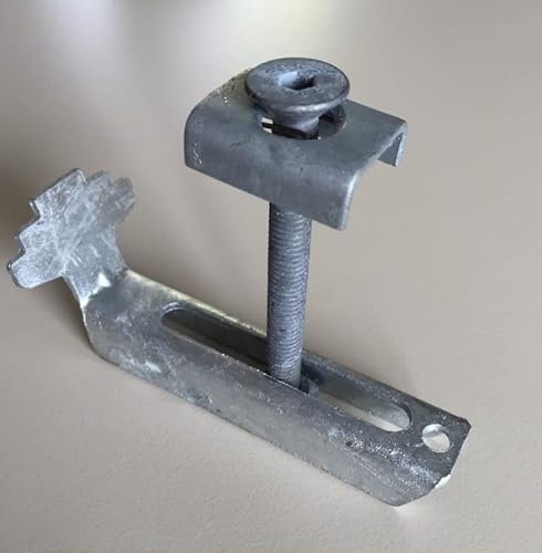 SPH 4 Stück Gitterrost-Klemme verzinkt für Maschenweite 30x10mm bis Rosthöhe 40mm SPH 4 Stück Gitterrost-Klemme verzinkt für Maschenweite 30x10mm bis Rosthöhe 40mm von Generisch