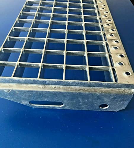 SPH Gitterroststufe verzinkt 1000x305mm Maschenweite 30x30mm, Stahl von Generisch