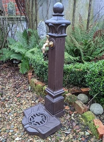 STANDBRUNNEN SÄULE BRUNNEN ALUGUSS Garten ANTIK Nostalgie Stil ZAPFSÄULE NEU, Braun STANDBRUNNEN SÄULE BRUNNEN ALUGUSS Garten ANTIK Nostalgie Stil ZAPFSÄULE NEU, Braun von Generisch
