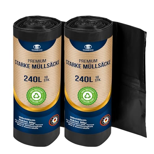 STARKE Müllsäcke 240L (20 bis 300 Säcke) typ 80 (20) von Generisch