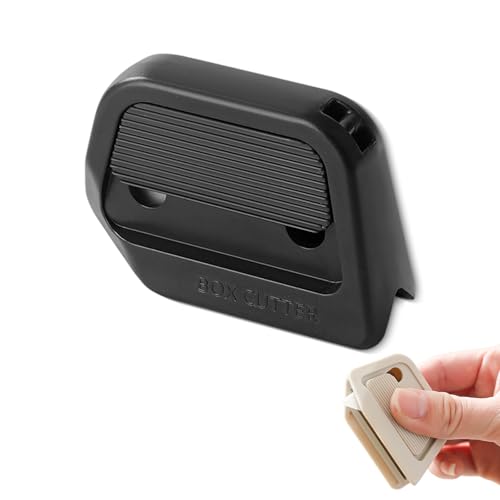 Safe Ceramic Box Cutter, Mini Ceramic Paper Cutter, Auto-Retractable, Stays Sharp Up To 10x Longer, Opening Express Delivery Boxes, Box Opening Tool (black) von Generisch
