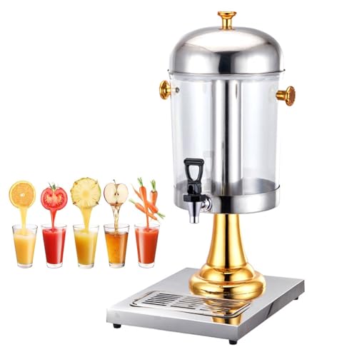 Saftspender aus Edelstahl mit Zapfhahn und Eiskammer für gekühlte Getränke, ideal zum Selbstbedienungs-Cocktail und Servieren von Getränken von Generisch