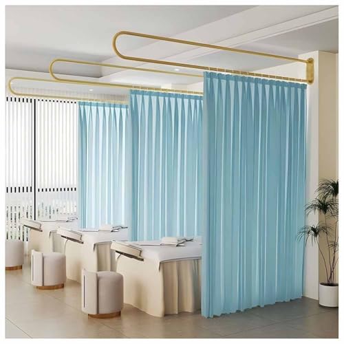 Salon-Trennvorhang mit Metallstütze, halbtransparenter Raumteiler für Privatsphäre in Ankleidezimmern, Salons und Schlafzimmern Salon-Trennvorhang mit Metallstütze, halbtransparenter Raumteiler für Privatsphäre in Ankleidezimmern, Salons und Schlafzimmern von Generisch