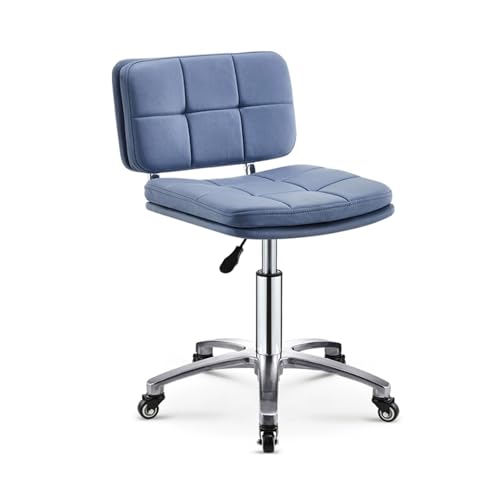 Salonstuhl für Haarstylisten mit verstellbarer Höhe von 50,8 cm - 61 cm, Rollhocker mit Rückenstütze, Heimgebrauch, vielseitiges Design von Generisch
