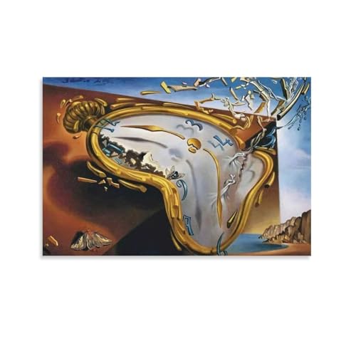 Salvador Dali-Uhr, Explosions-Realismus, Kunstposter, Wandkunst, Gemälde, Leinwanddrucke, Dekor-Poster, Kunstwerke, 60 x 90 cm Salvador Dali-Uhr, Explosions-Realismus, Kunstposter, Wandkunst, Gemälde, Leinwanddrucke, Dekor-Poster, Kunstwerke, 60 x 90 cm von Generisch