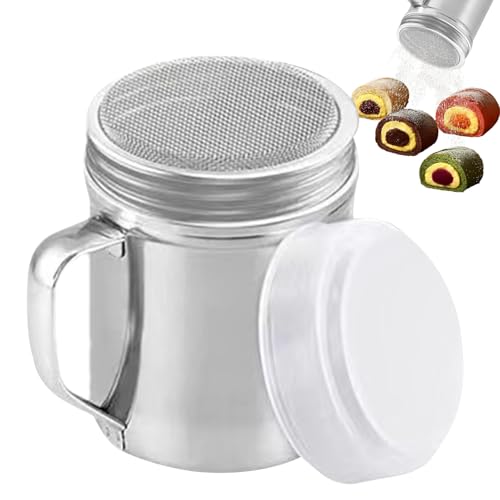 Salzstreuer für die Küche, Edelstahl, Salzstreuer Flasche mit staubdichtem Deckel – mit Griff, Spenderglas für Campingtisch, Kaffee, Zucker, Mehl, Reisen von Generisch