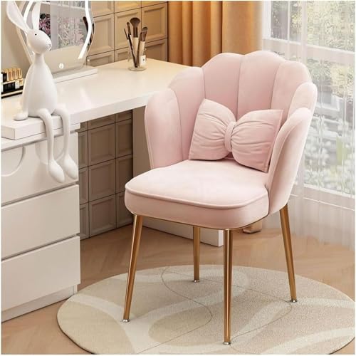 Samt-Chaiselongue in Muschelform mit Metallbeinen in Rosa und Grau. Stilvoller, gepolsterter Akzentstuhl für Wohnzimmer, Schlafzimmer oder Büro Samt-Chaiselongue in Muschelform mit Metallbeinen in Rosa und Grau. Stilvoller, gepolsterter Akzentstuhl für Wohnzimmer, Schlafzimmer oder Büro von Generisch