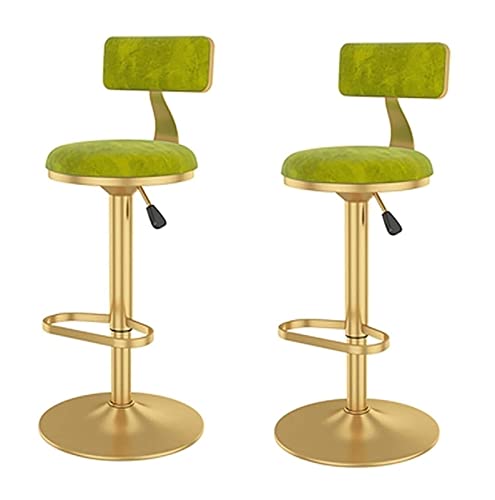 Samt Drehbar Barhocker 2 Sets von 2 verstellbare Höhe Rückenlehne Runder Sitz Theke Esszimmerstuhl Hochstuhl Frühstücksbar Moderne Küchenmöbel Samt Drehbar Barhocker 2 Sets von 2 verstellbare Höhe Rückenlehne Runder Sitz Theke Esszimmerstuhl Hochstuhl Frühstücksbar Moderne Küchenmöbel von Generisch