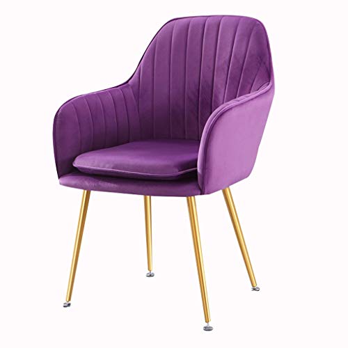 Samt-Esszimmerstühle mit Metallbeinen, stilvolle Küchen- und Wohnzimmersessel, moderne gepolsterte Thekenhocker für elegante Wohnkultur von Generisch